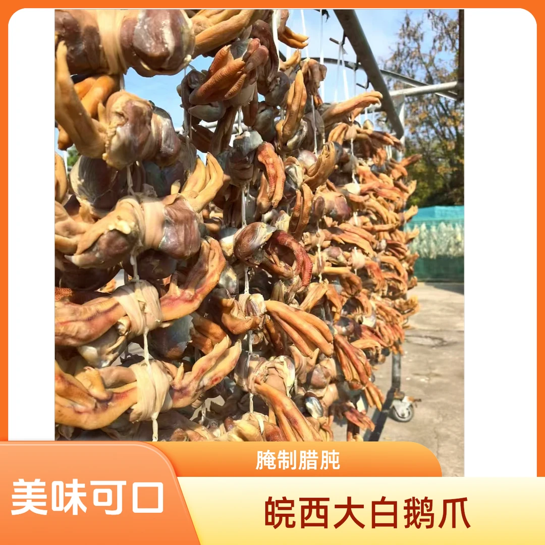 皖西大白鹅腌制腊肫爪