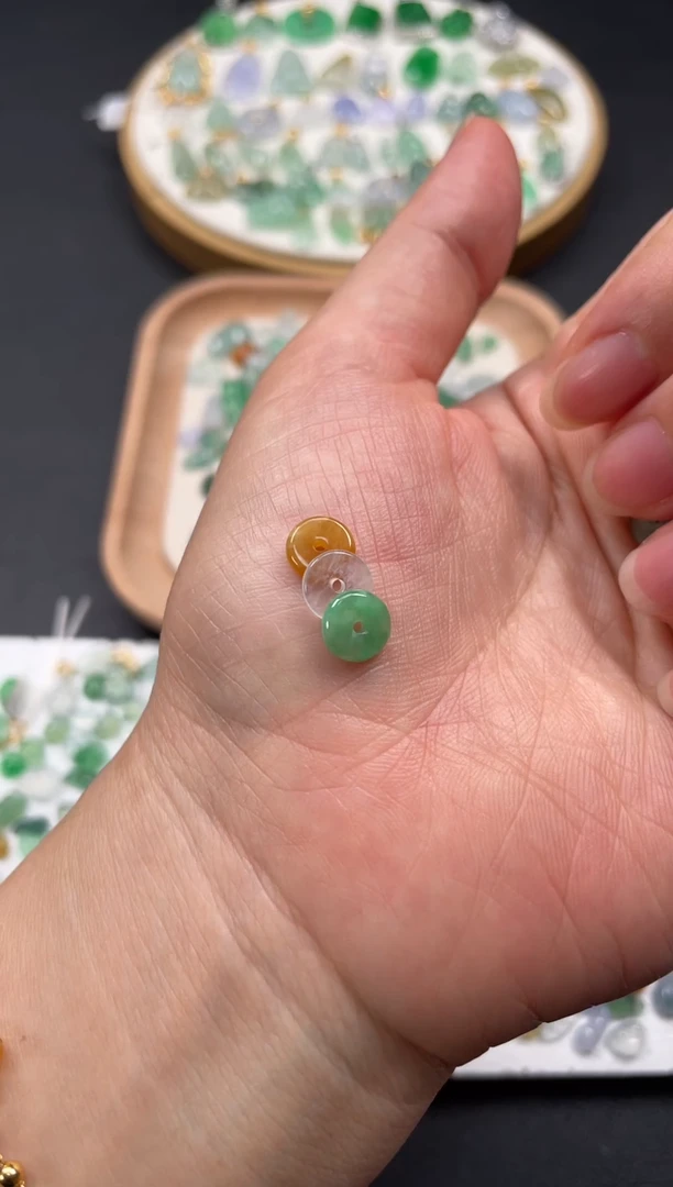 吊坠(不含链)未镶嵌翡翠 3个JK677