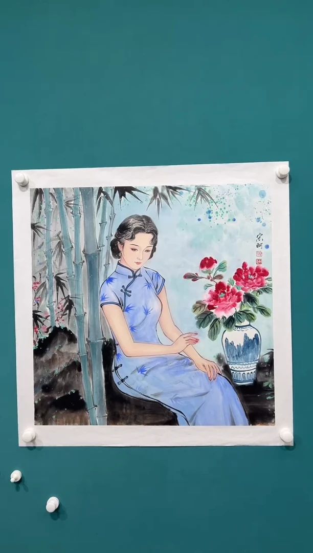 国画宋轲-4平尺-国画作品