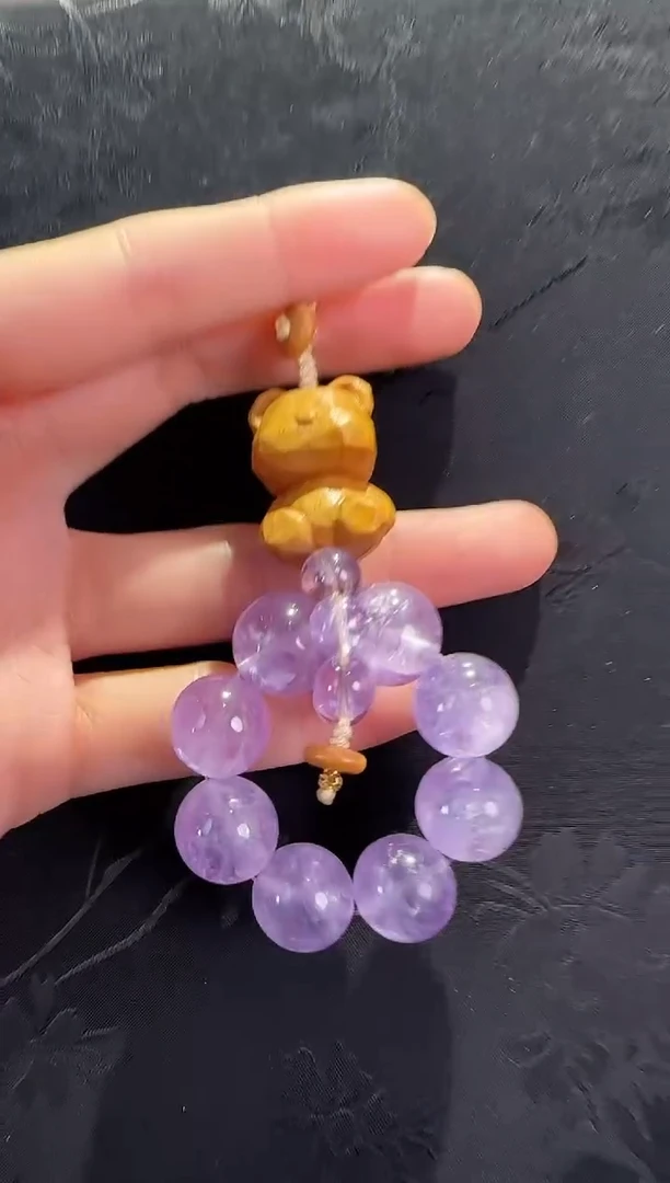 未镶嵌手绳水晶薰衣草紫