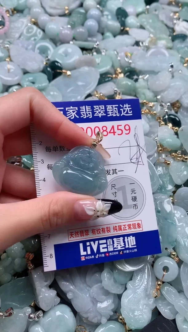 翡翠未镶嵌颈饰8459