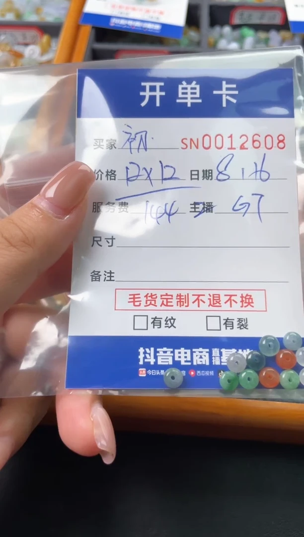 翡翠未镶嵌颈饰初****️00012608