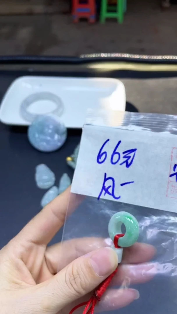 未镶嵌定制翡翠风**?挂件#66元毛货抛光