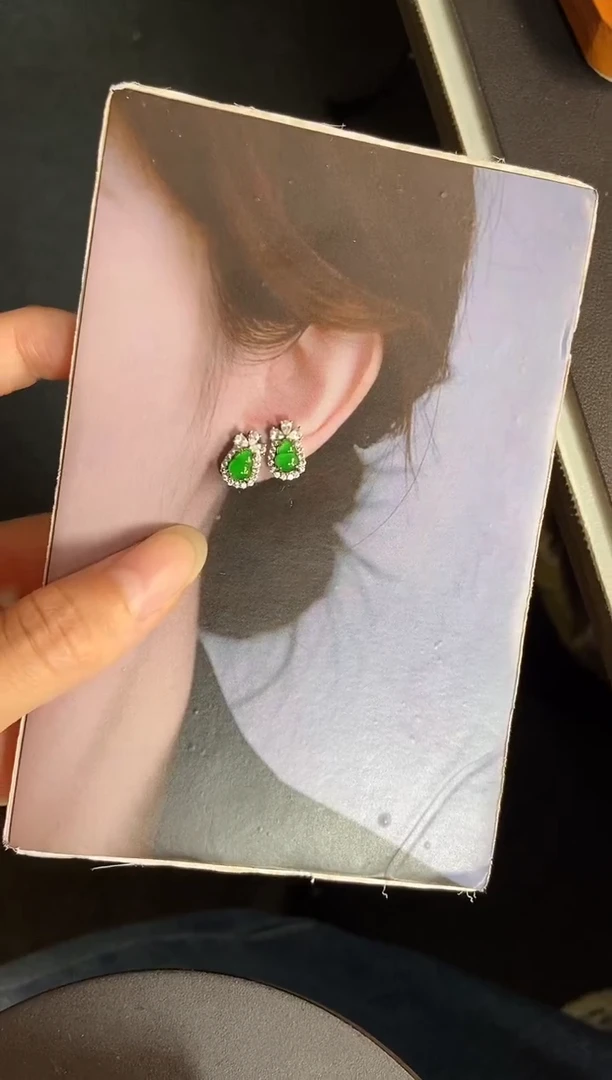 吊坠(不含链)银S925镶嵌翡翠1