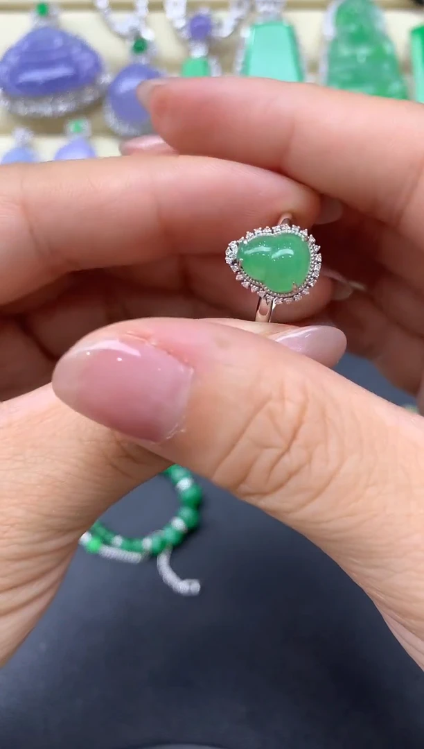 【闪购商品】翡翠戒指18K金镶嵌278-中国好珍宝
