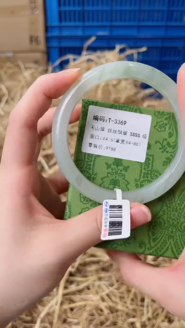 未镶嵌手镯石英质玉D-3369-64