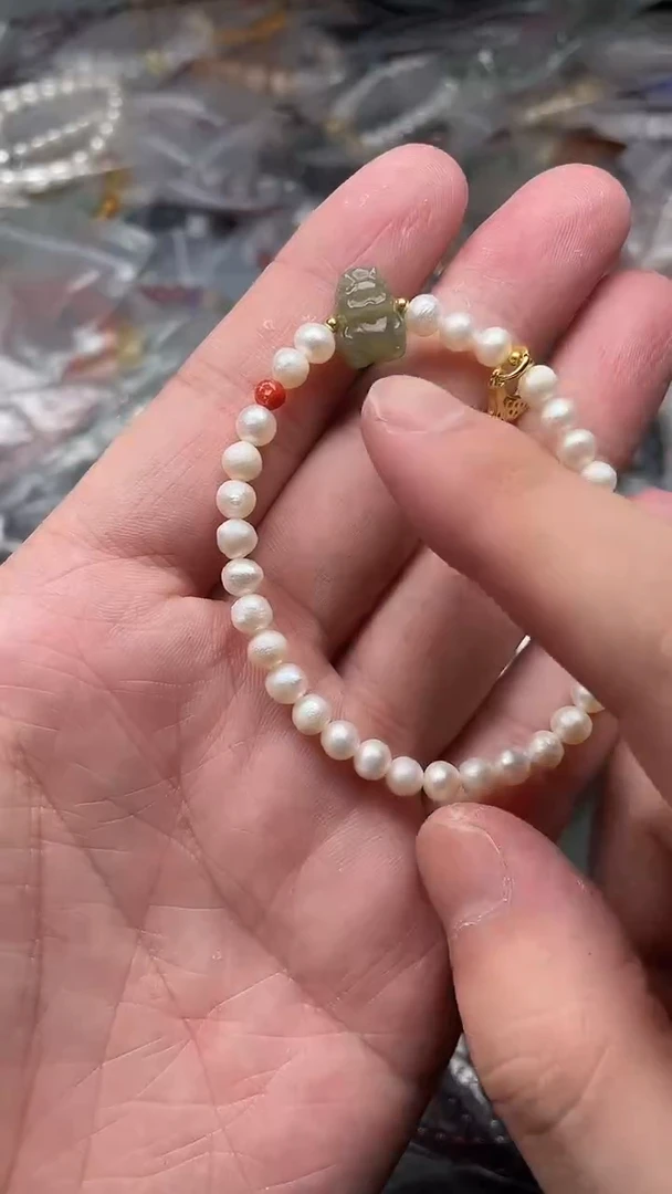 淡水珍珠手绳未镶嵌多样性发货拍一发一