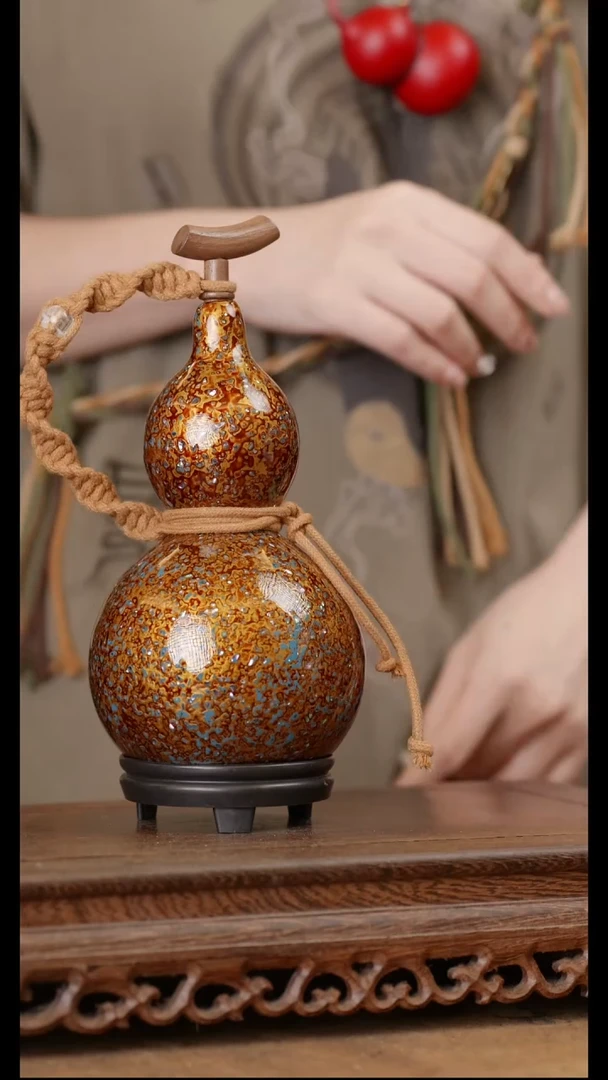 204号精品天然大漆酒葫芦一物一拍~