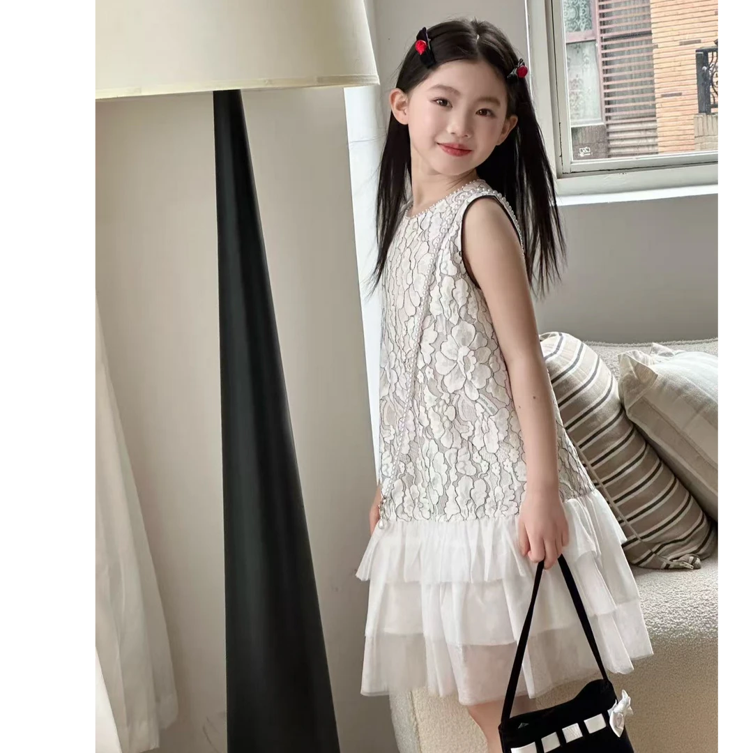 现货  2025新款夏季儿童时尚女童连衣裙85035