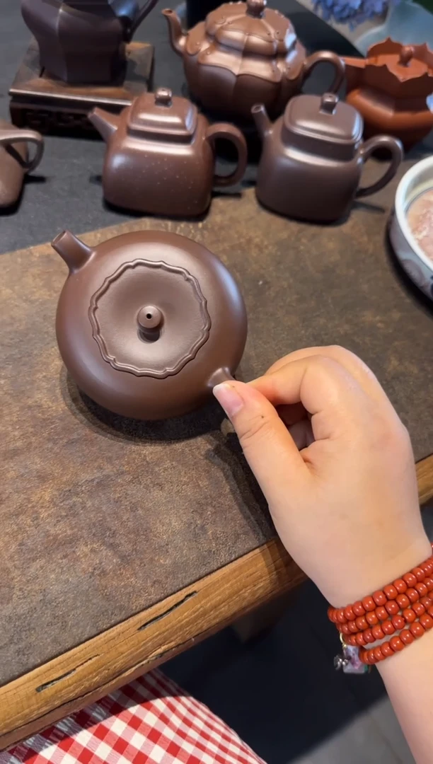 茶壶紫砂柿柿如意