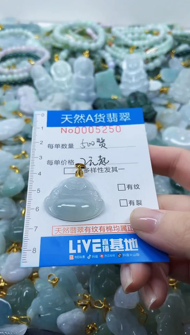 颈饰未镶嵌翡翠净货挂件-5250