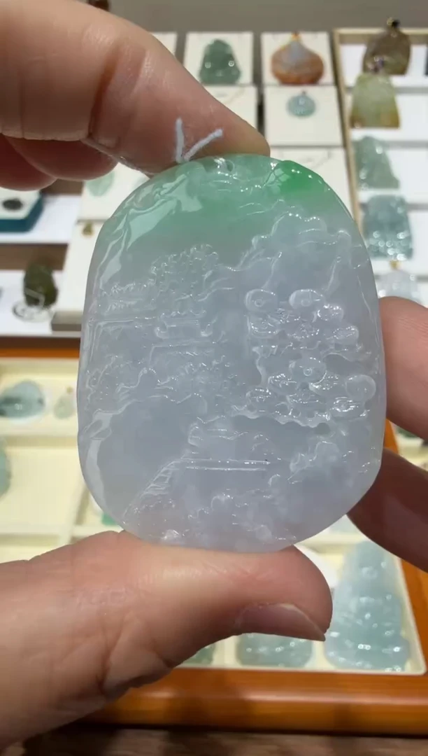 未镶嵌挂件翡翠A货翡翠多样性孤品