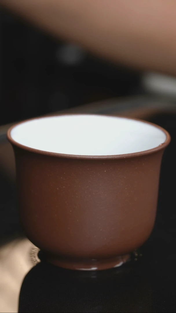 茶壶紫砂02，白釉主人杯