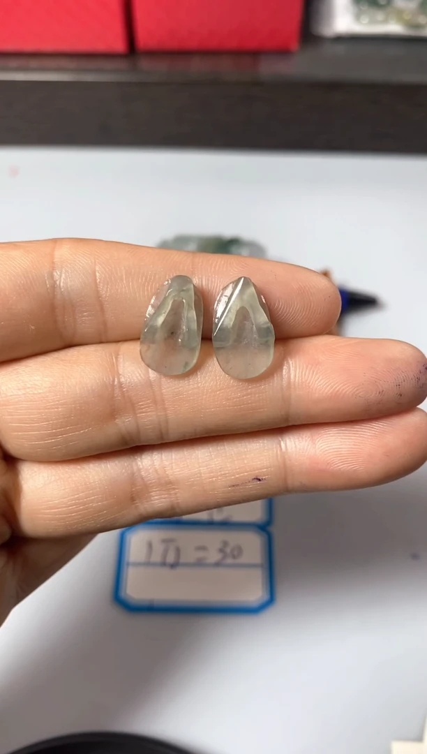 翡翠裸石翡翠挂件吊坠-29