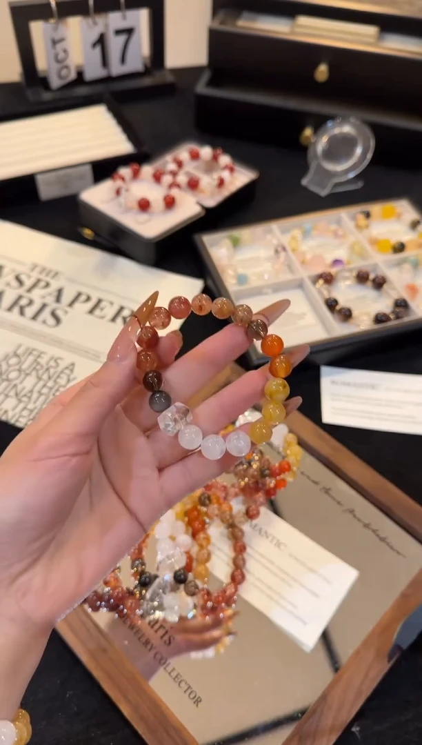 未镶嵌手链水晶锦鲤胶花多宝x3001