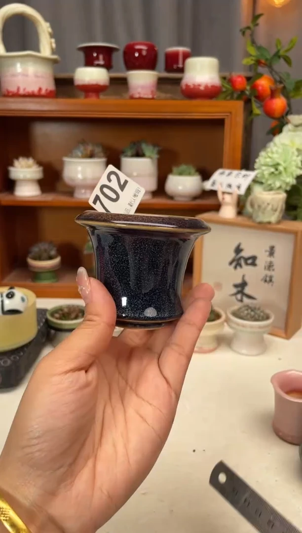 瓷片702知木小芳花盆