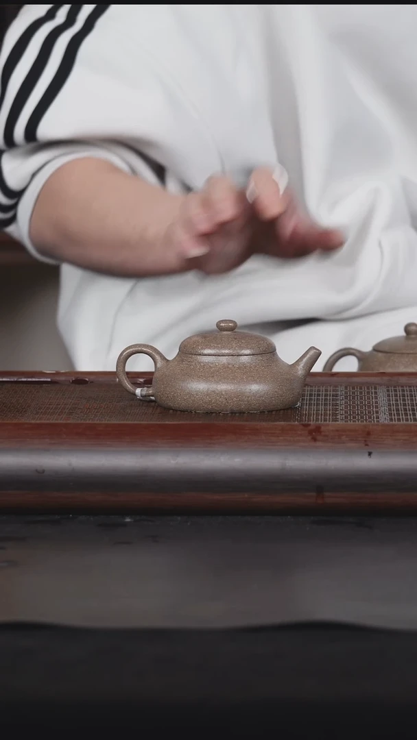【闪购商品】紫砂茶壶17五彩砂皮青段紫砂壶