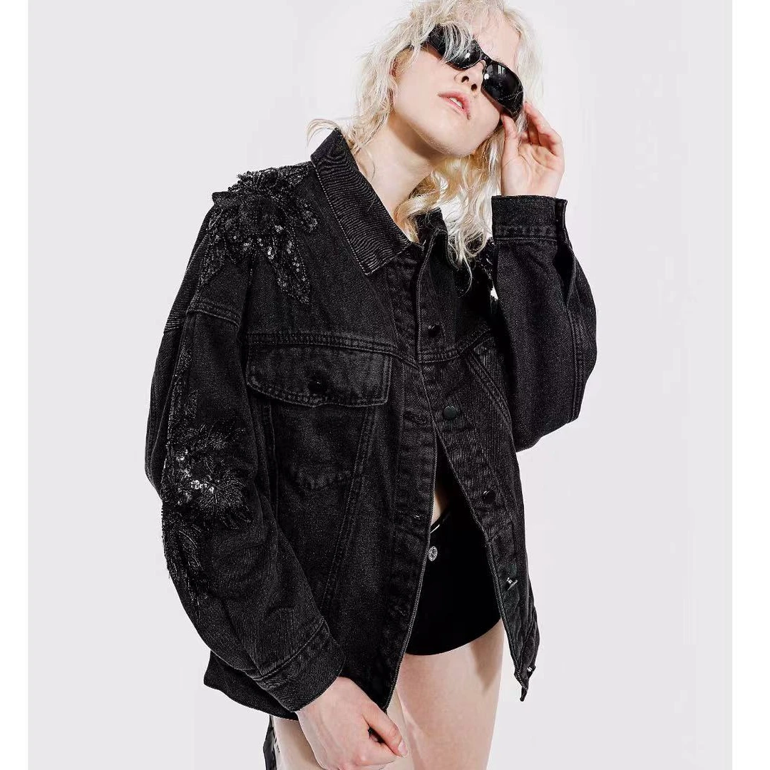 MWM重工钉珠牛仔外套