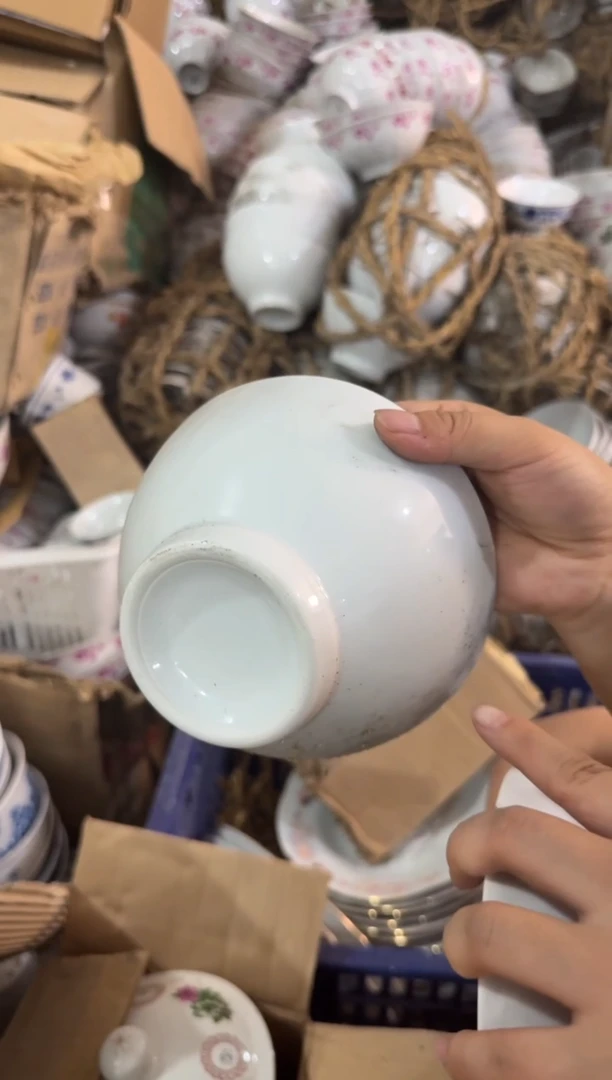 摆件纯白碗15厘米微瑕请慎拍