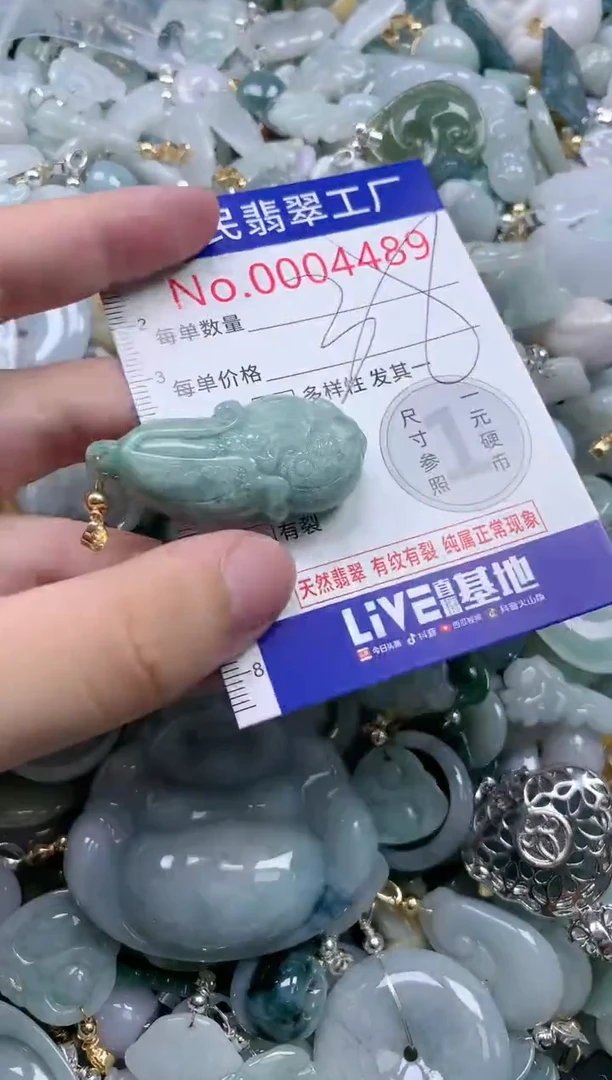 翡翠未镶嵌吊坠(不含链)4489