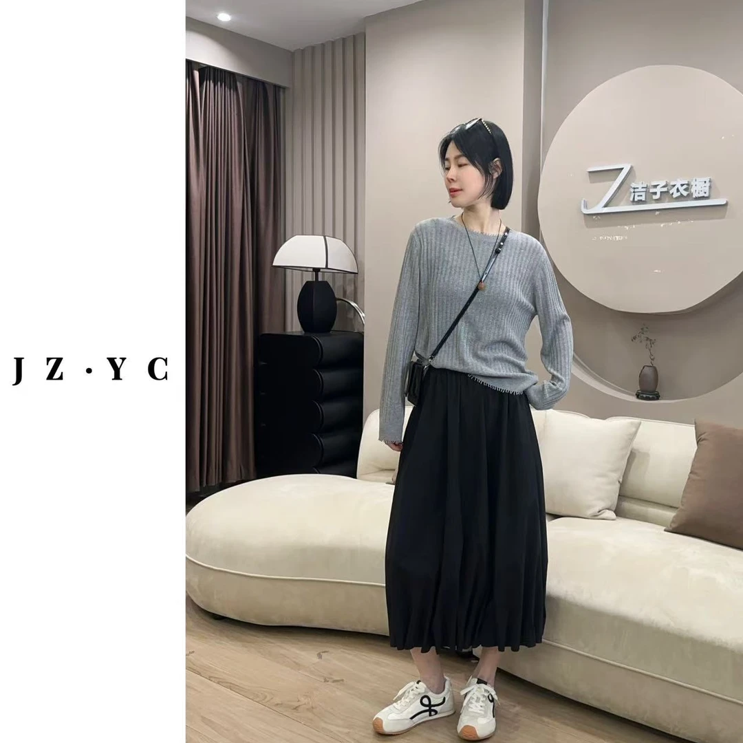 【 洁子推荐】 2025早春新款251229韩系风休闲松紧灯笼裙JZYC