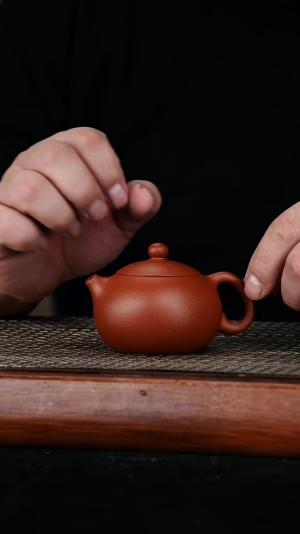 茶壶紫砂原矿朱泥西施壶150cc