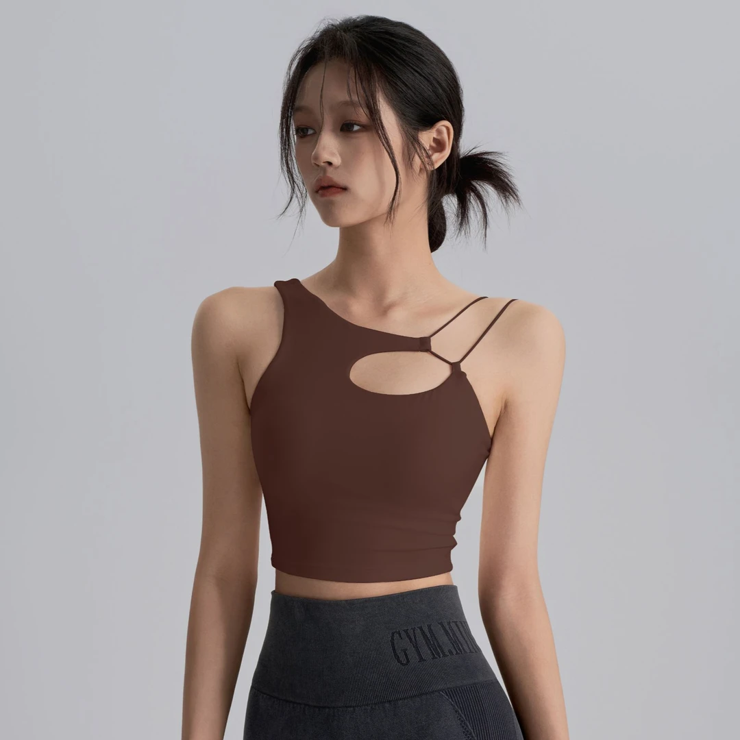 健身女孩小性感聚拢运动内衣高强度防震跑步文胸透气美背瑜伽背心