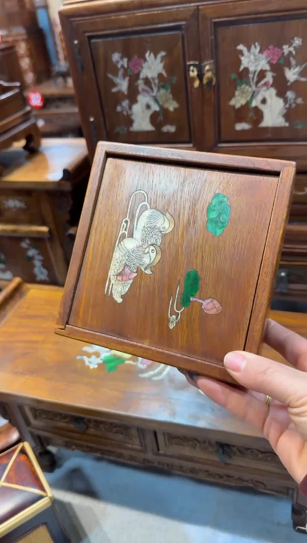 木螺钿镶嵌 方机关盒