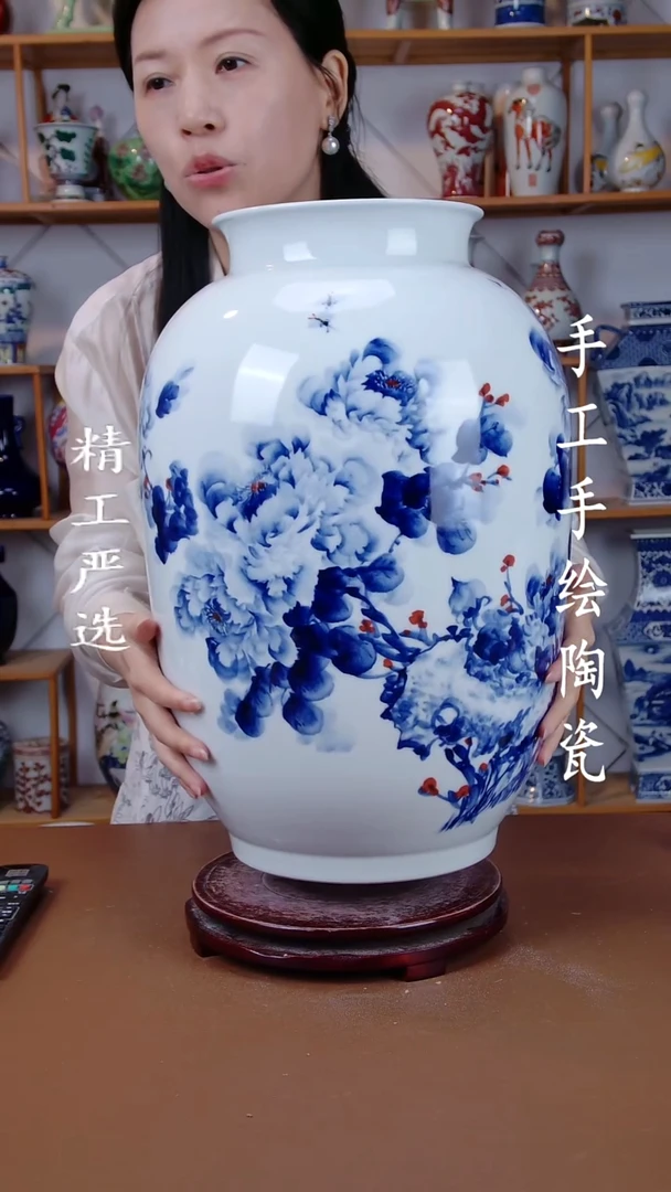 瓶景德镇手工手绘陶瓷摆件2