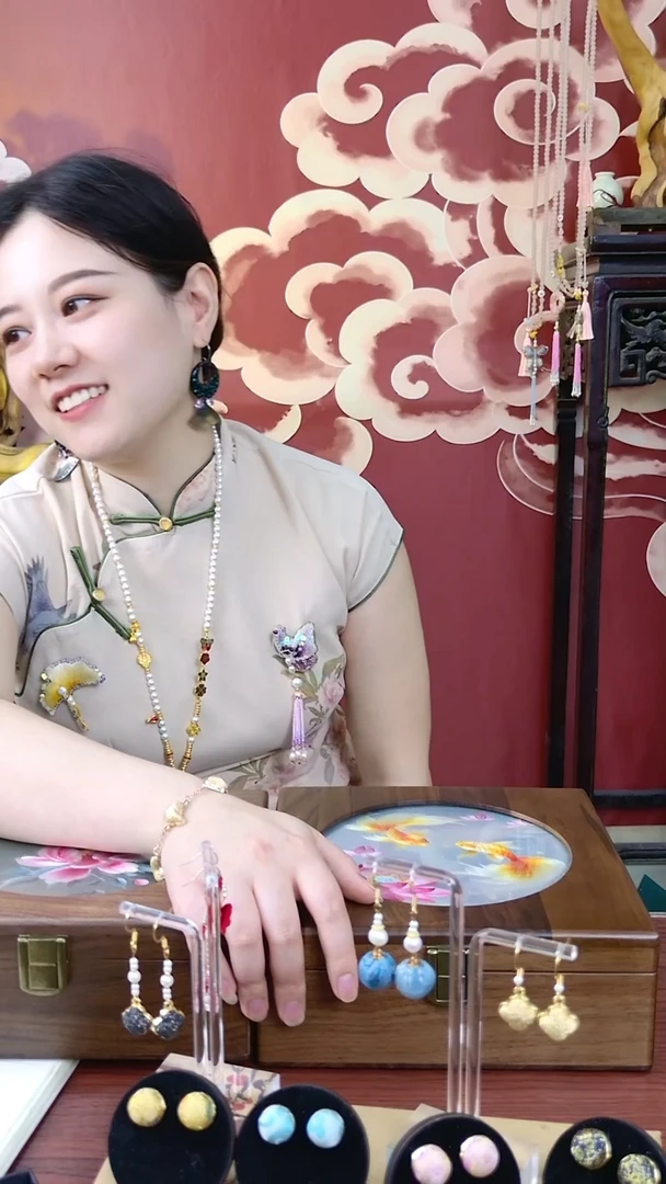 纯铜合金琉璃非遗绒花001