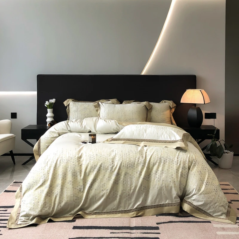 老宋精选-新品四季款【维西尔】色织轻奢风 四件套-1546