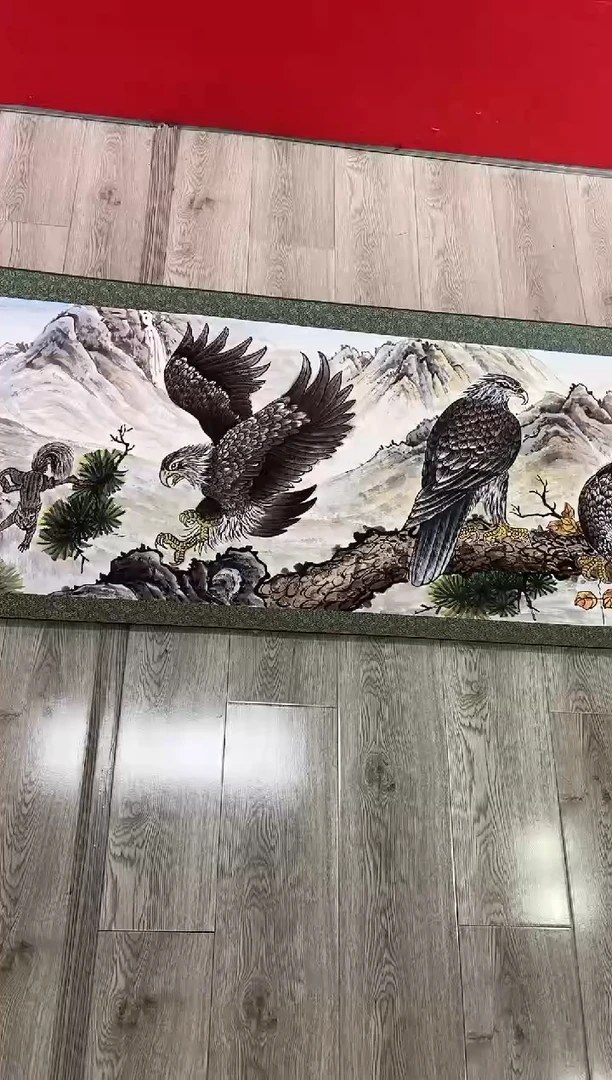 国画洪**吕SP丹苏盼老师作品（原作长卷）