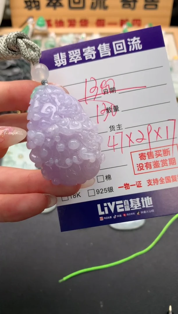 翡翠未镶嵌颈饰10133486