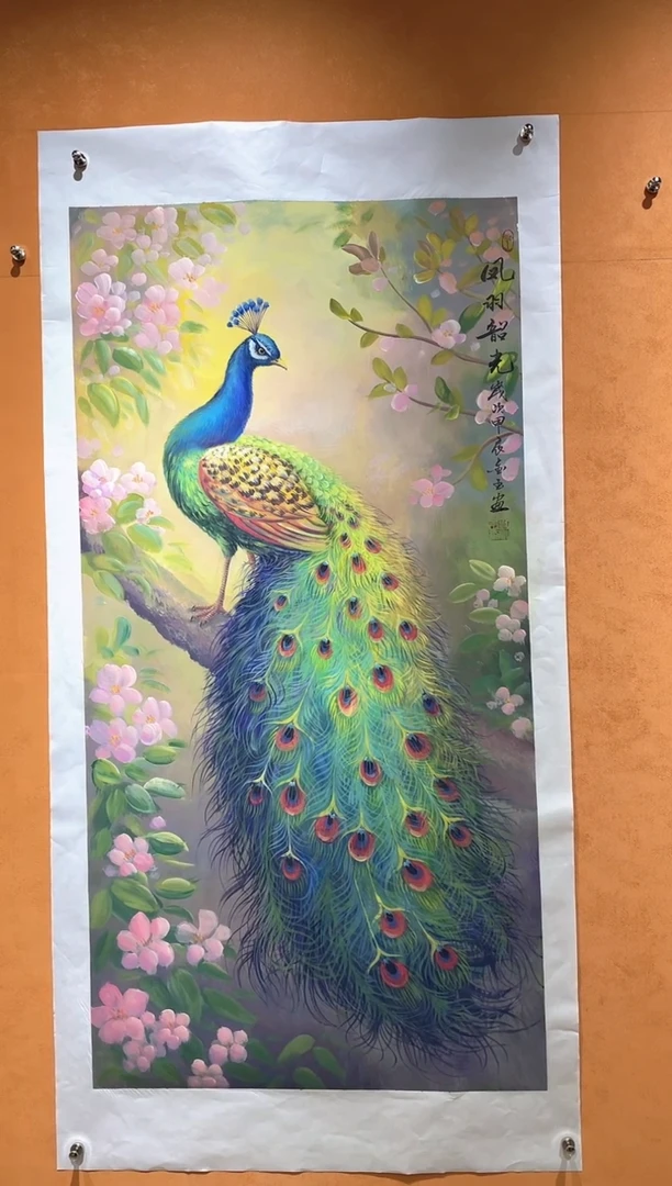 国画刘金玉教授亲笔手绘