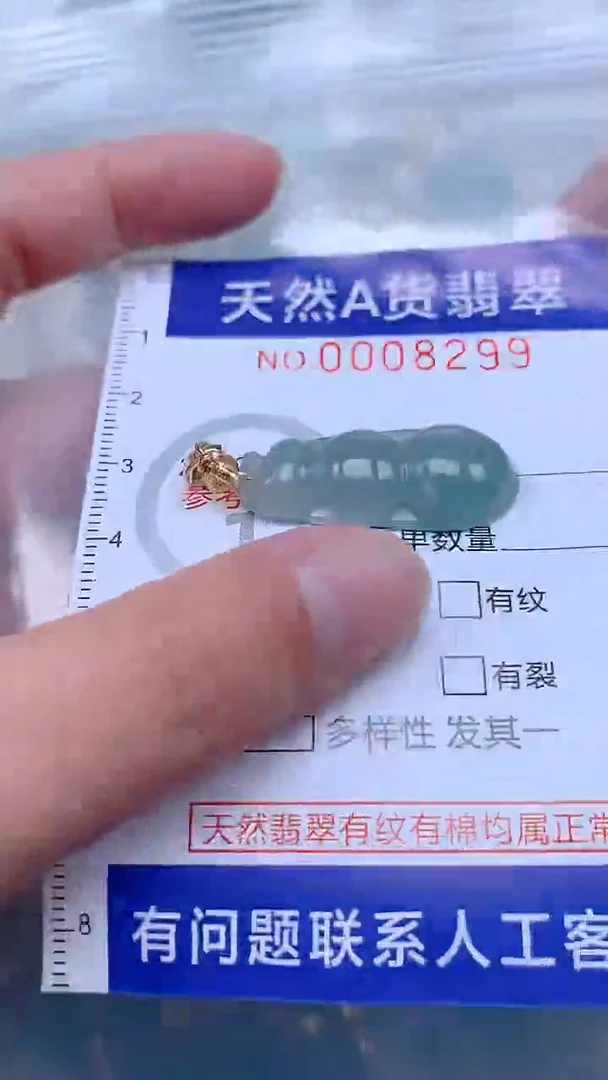 翡翠未镶嵌吊坠(不含链)1