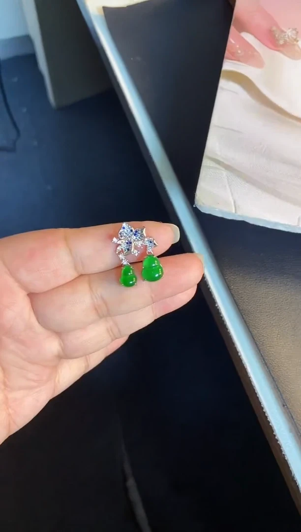 吊坠(不含链)银S925镶嵌翡翠1