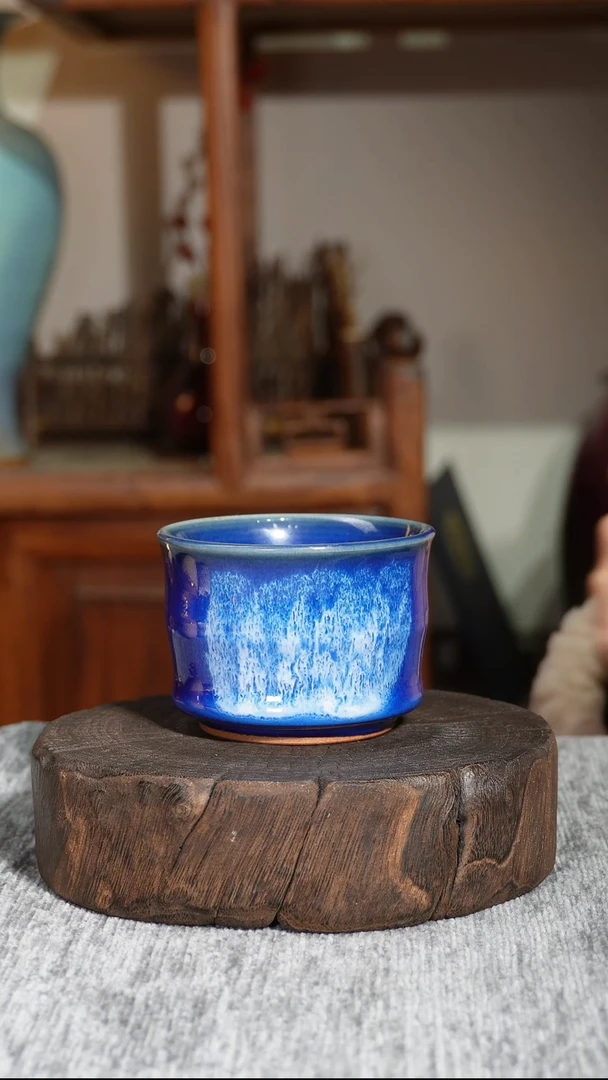 茶盏传奇钧窑主人杯（唐钧蓝釉）