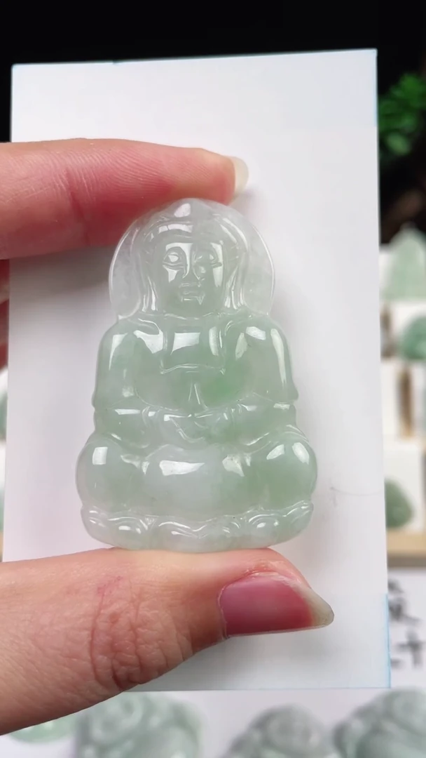 【闪购商品】翡翠颈饰未镶嵌观音