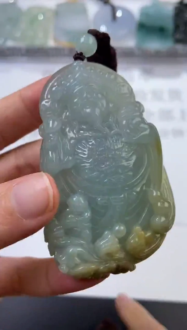 未镶嵌挂件翡翠372339  多人