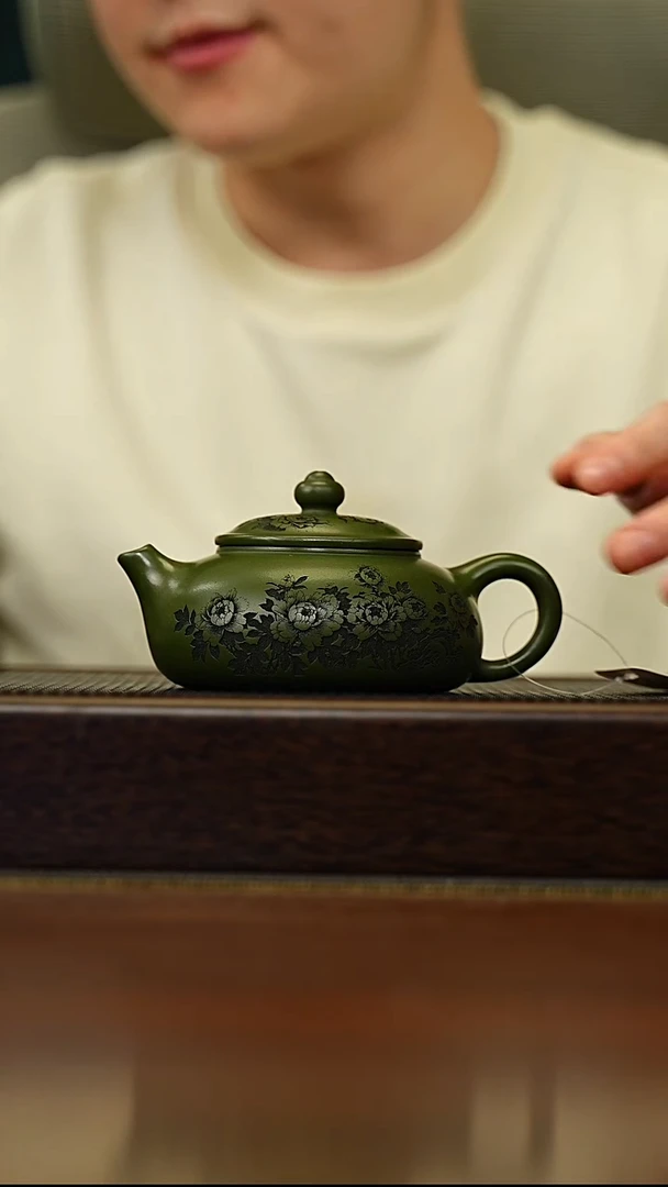 茶壶紫砂宜兴原矿 半手工 紫砂壶容量220CC