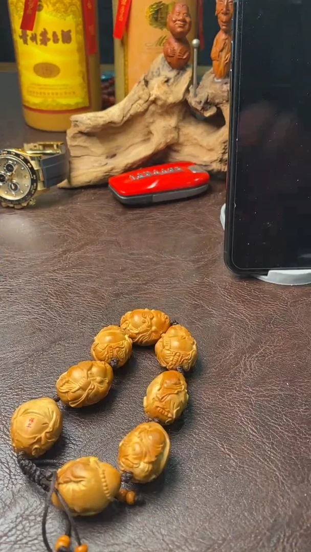 【闪购商品】橄榄核手串/手链24-短胖弥勒手串一条