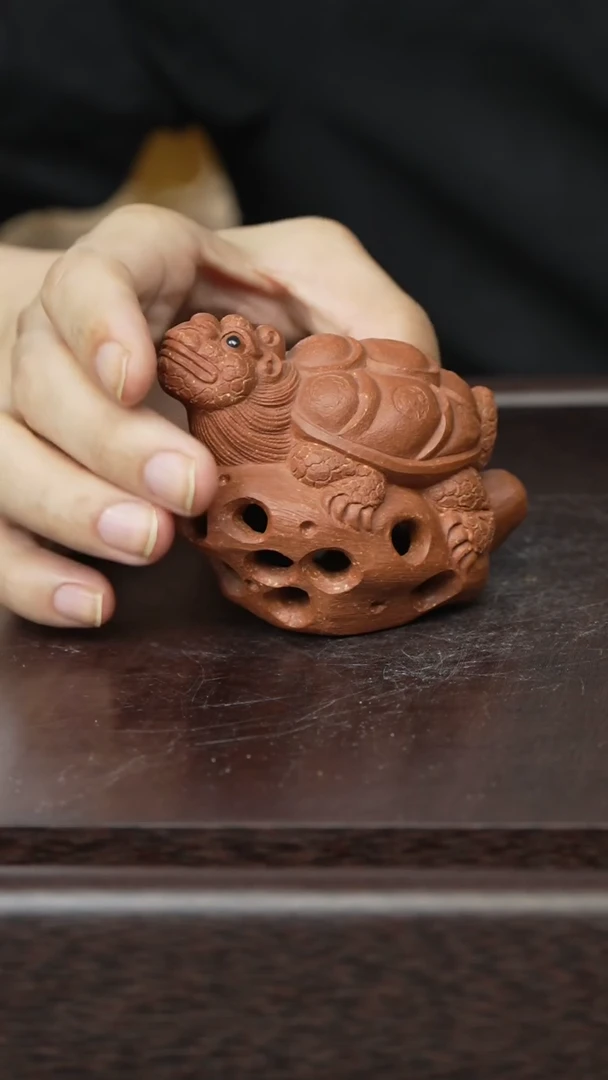 紫砂茶宠龙龟茶宠