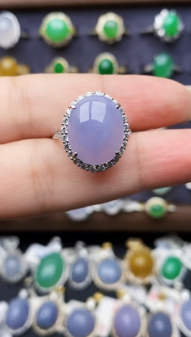 银S925镶嵌戒指翡翠1472