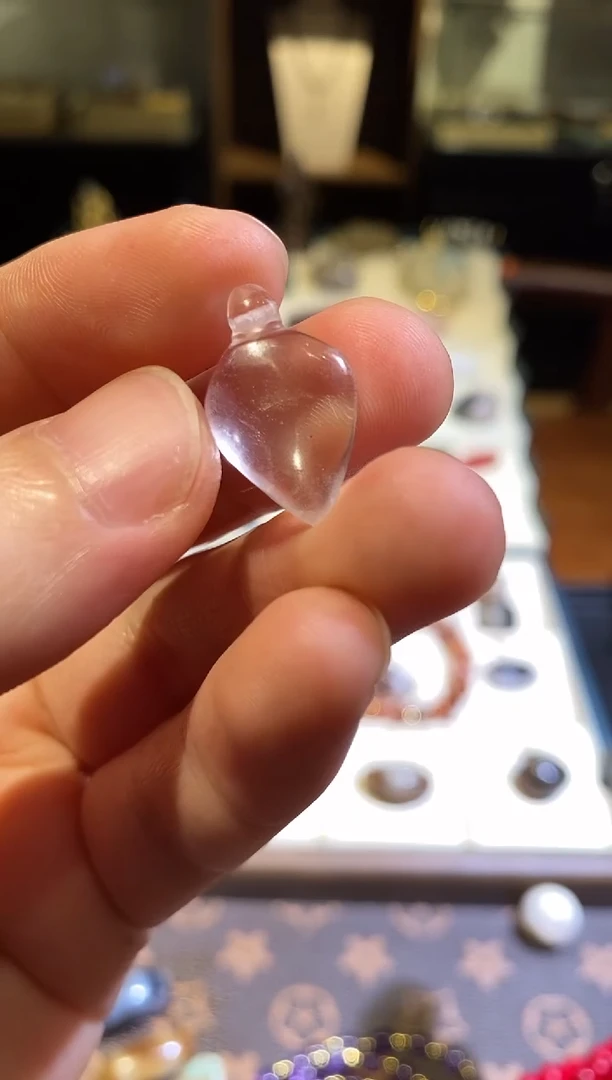 未镶嵌玛瑙/玉髓珠宝奇石西亚 白水 护身 爱心 21.2x12.9