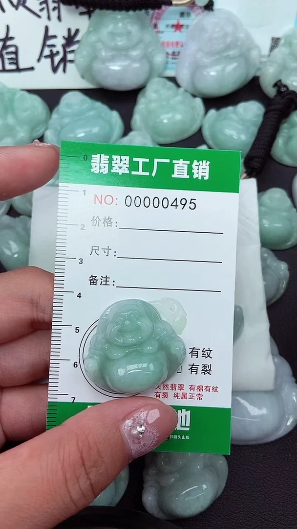 颈饰未镶嵌翡翠缅甸天然翡翠0495