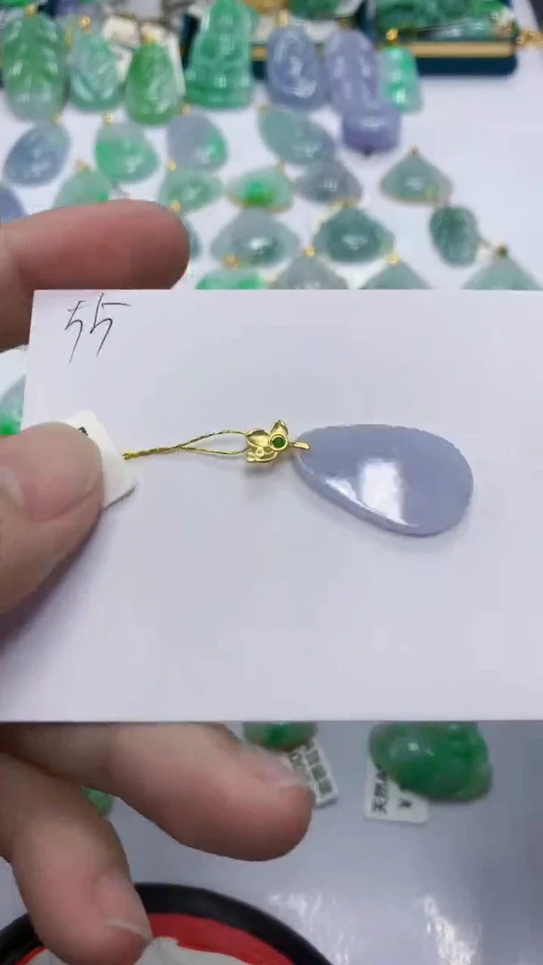 颈饰未镶嵌翡翠天然缅甸翡翠A货