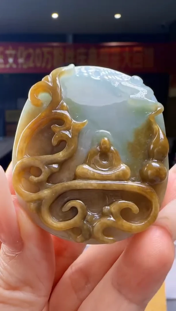 翡翠未镶嵌颈饰四****灵YJ@@WS1WX37479