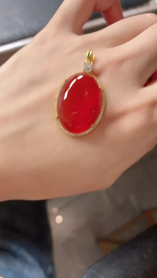 银S925镶嵌戒指玛瑙/玉髓5115-20