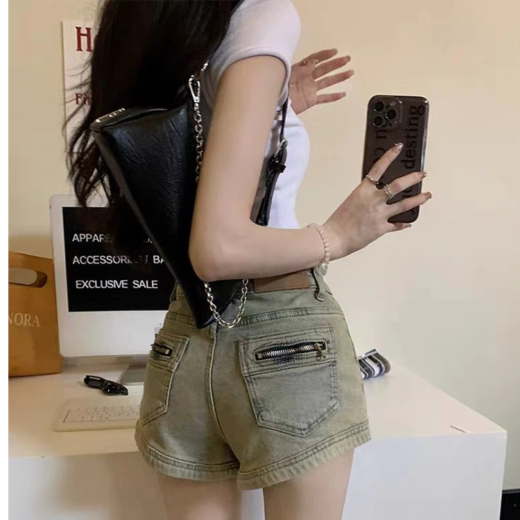 短裤复古港风包臀百搭热裤