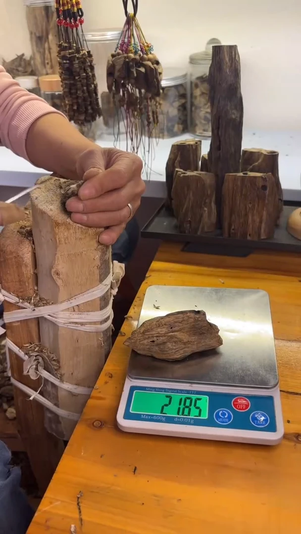 沉香沉香碎屑乌身圆叶品种21克